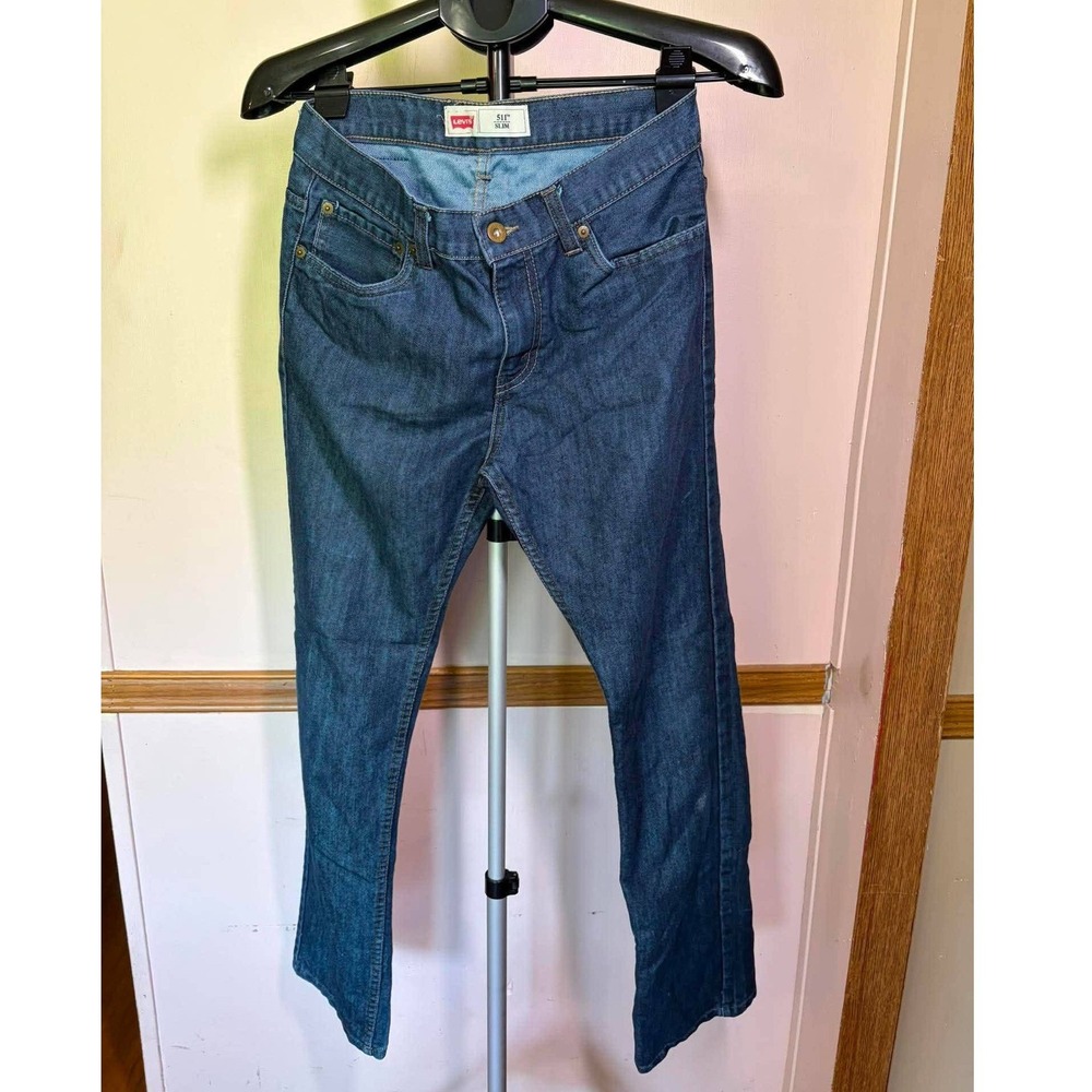 Levis 511 Slim Fit Jeans 20 Reg W30 L30 Dark Wash Blue Denim